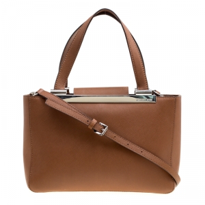 Michael Michael Kors Brown Leather Top Handle Bag