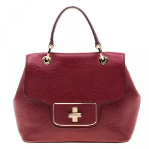 Pre Owned حقيبة مايكل مايكل كورس امري جلد حمراء