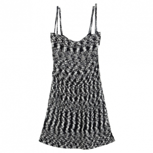 Pre Owned Missoni Black Cherene Sequined Crochet Knit Mini Dress S