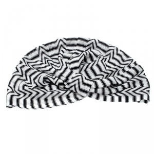 Missoni Mare Monochrome Zig Zag Pattern Knit Beach Turban