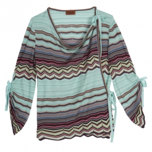 Pre Owned Missoni Wrap Printed Top M