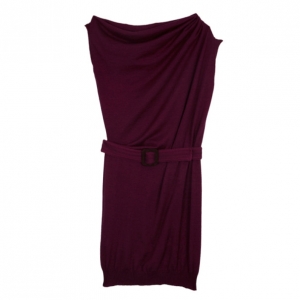 Pre Owned Missoni Cashmere Draped Neck Dress S