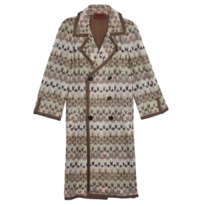 Missoni Multicolor Collar Trench Coat M