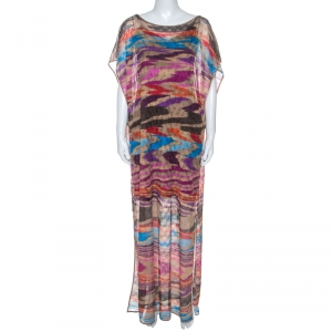 Mission Mare Multicolor Knit Cover Up Maxi Dress M