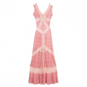 Missoni Pink Long Crochet Dress With Camisole S