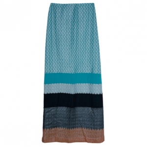 Pre Owned Missoni Color-Block Maxi Skirt S