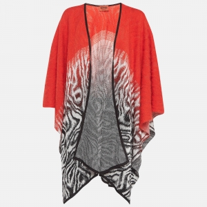 Missoni Red Knit Cardigan One Size