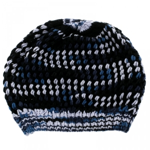 Missoni Multicolor Chunky Knit  Cashmere and Wool Beanie