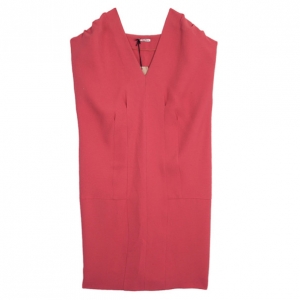 Miu Miu Short Coral Back Pleated Dress M