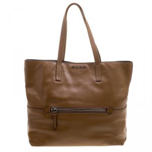 Miu Miu Brown Vitello Soft Leather Tote