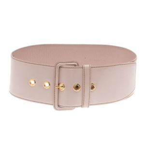 Miu Miu Pink Leather Waist Belt 75CM