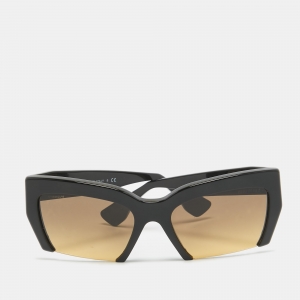 Miu Miu Black Gradient SMU 110 Rasoir Half Rim Sunglasses