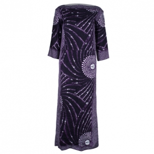 Miu Miu Dot Print Silk Kaftan S