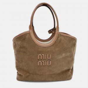Miu Miu Brown Suede Ivy Bag