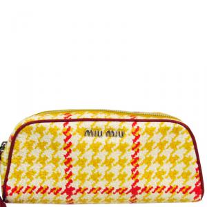 Miu Miu Red/Yellow Leather Pouch