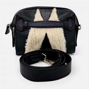 Pre Owned Moncler Black Leather crossbody bag