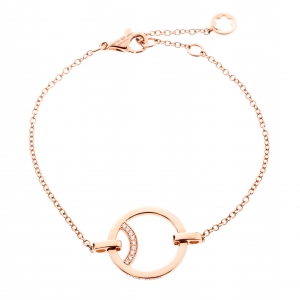 Montblanc Diamond 18k Rose Gold Chain Bracelet