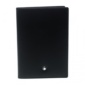 Pre Owned Montblanc Black Leather Meisterstuck Passport Holder