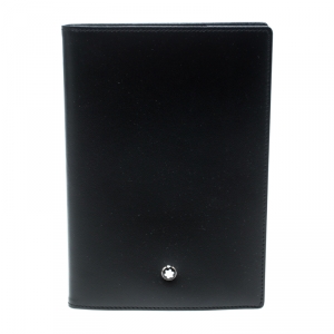 Pre Owned Montblanc Black Leather Meisterstuck Passport Holder