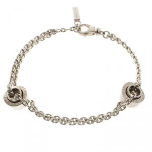 Montblanc Profile Wish Ring Silver Bracelet 
