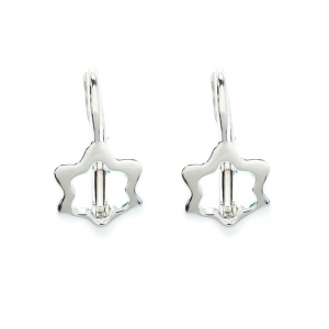 Pre Owned Montblanc Star Silver Huggie Earrings