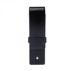 Pre Owned Montblanc Black Leather Meisterstück 2 Pen Pouch