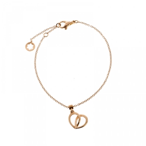 Montblanc Coeur de Pétales Entrelacés 18k Rose Gold Charm Bracelet