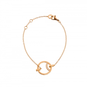 Montblanc Diamond 18k Rose Gold Chain Bracelet