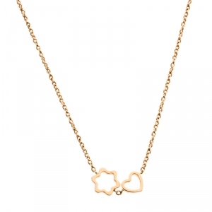 Montblanc Star Heart Charm 18k Rose Gold Necklace 