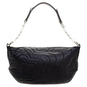 Montblanc Black Leather Starisma Alcina Hobo
