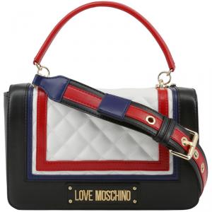 Love Moschino Multicolor Quilted Faux Leather Top Handle Bag
