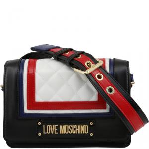 Pre Owned Love Moschino Multicolor Quilted Faux Leather Shoulder Bag