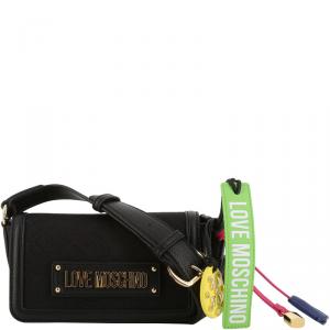 Love Moschino Black Faux Leather Crossbody Bag
