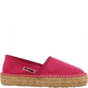 Love Moschino Pink Suede Platform Espadrilles Size 36