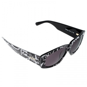 Moschino Black and White MO818S02 Square Sunglasses