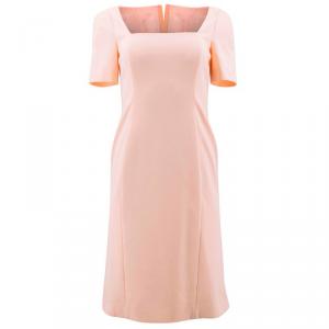 Moschino Pink Short Sleeve Tailored Dress M
