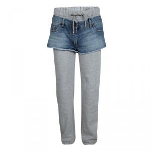 Moschino Couture Grey Faux Layer Jogger Pants S