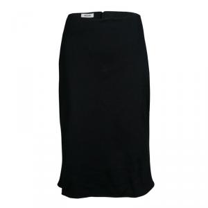 Moschino Black Cotton Knit High Waist Pencil Skirt M