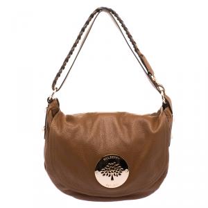 Mulberry Brown Grained Leather Daria Hobo