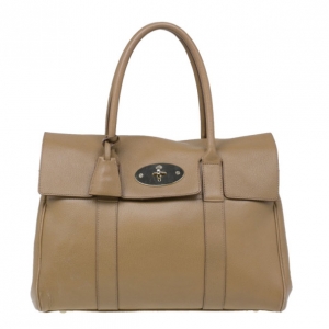 Pre Owned Mulberry Oak Brown Leather Bayswater Satchel