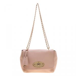 Pre Owned Mulberry Beige Leather Small Lily Shoulder Bag