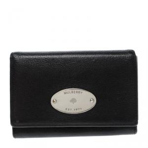 Mulberry Black Leather Small Continental Wallet