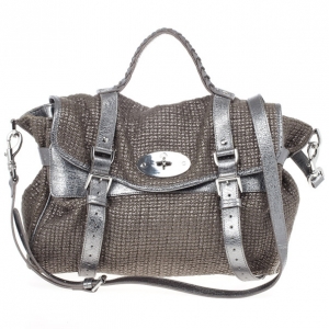 Mulberry Alexa Sparkle Tweed Leather Bag