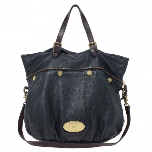Pre Owned Mulberry Black Leather Mitzy Tote