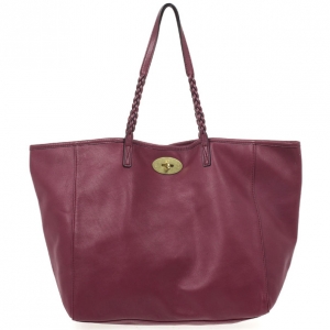 Pre Owned Mulberry Burgundy Medium Dorset Tote