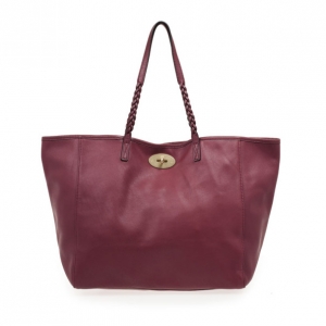 Pre Owned Mulberry Maroon Leather Medium Dorset Tote 
