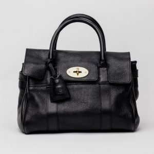 Pre Owned Mulberry Black Leather Bayswater Tote