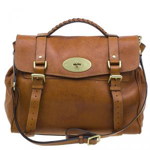 Pre Owned Mulberry Brown Leather Limited Edition 1 of 12 Alexa Cross Body Bag