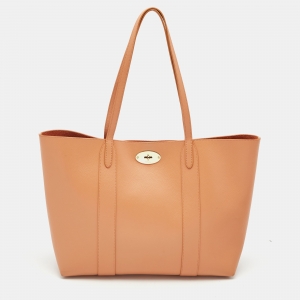 Mulberry Orange Leather Small Bayswater Tote