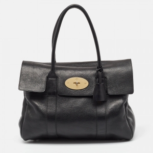 Mulberry Black Leather Bayswater Satchel